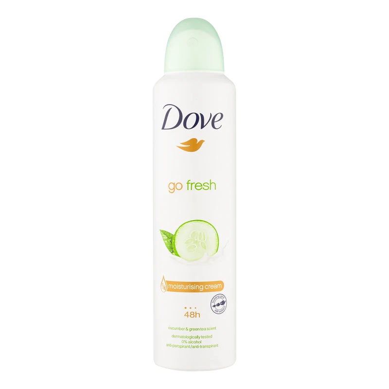 اسپری ضد تعریق داو مدل Go Fresh رایجه خیار و چای سبز حجم 250 میلی لیتر